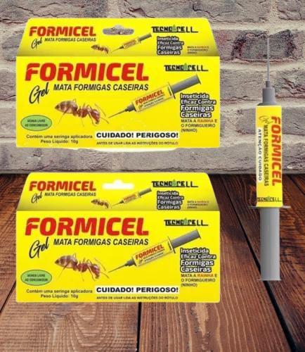 Imagem de Kit 2 Gel Mata Formigas Caseiras Tecnocell Formicel 10g