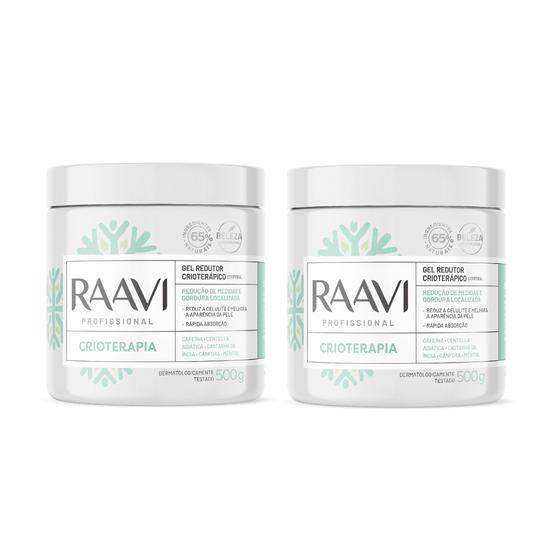 Imagem de Kit 2 Gel Redutor Crioterapia 500G - Raavi