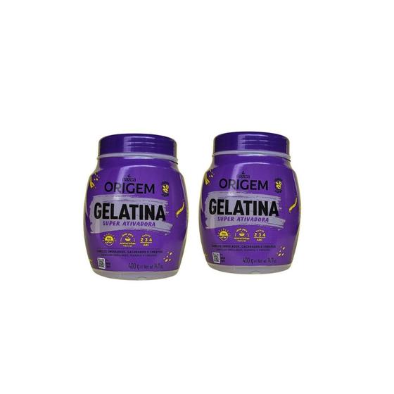 Imagem de Kit 2 Gelatina Super Ativadora 400g - Origem