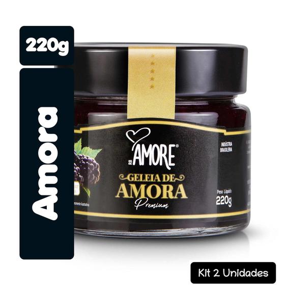 Imagem de Kit 2 Geleia de Amora 220g RB Amore Premium