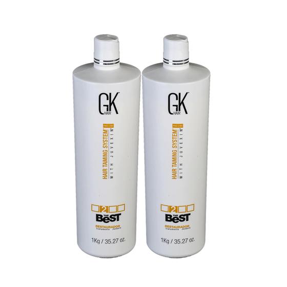 Imagem de Kit 2 Gk Hair Taming System The Best Juvexin Passo 2 1000g