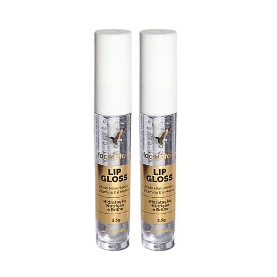 Imagem de Kit 2 Gloss com Ácido Hialurônico e Vitamina E - Face to Face 3,5g