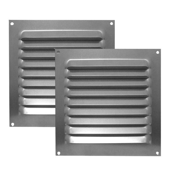 Imagem de Kit 2 Grades de Ventilação Alumínio Itc 20x20cm