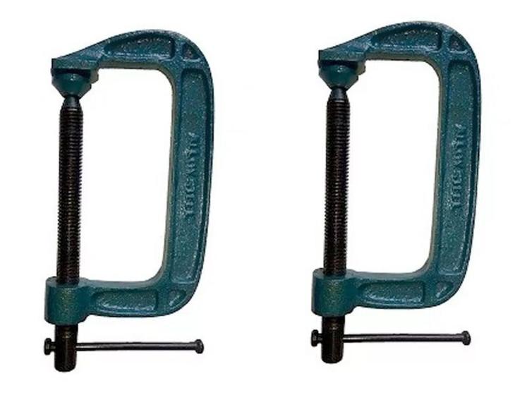 Imagem de Kit 2 Grampos C para Marceneiro 4" 2MR EDA