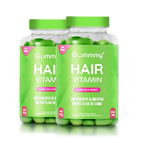 Imagem de Kit 2 Gummy Hair - Vitamina Para Cabelos E Unhas Em Goma