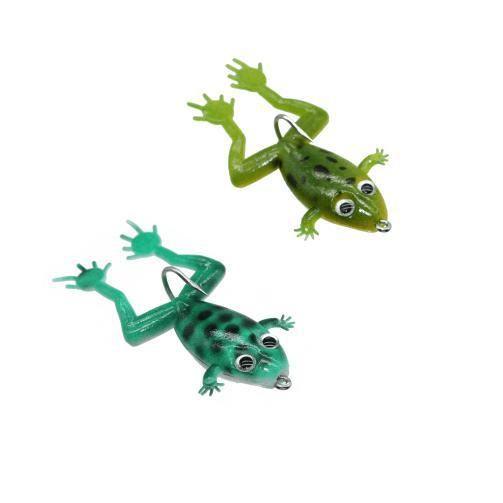 Imagem de Kit 2 Isca Artificial Soft Sapo Frog Maruri Traira Perereca