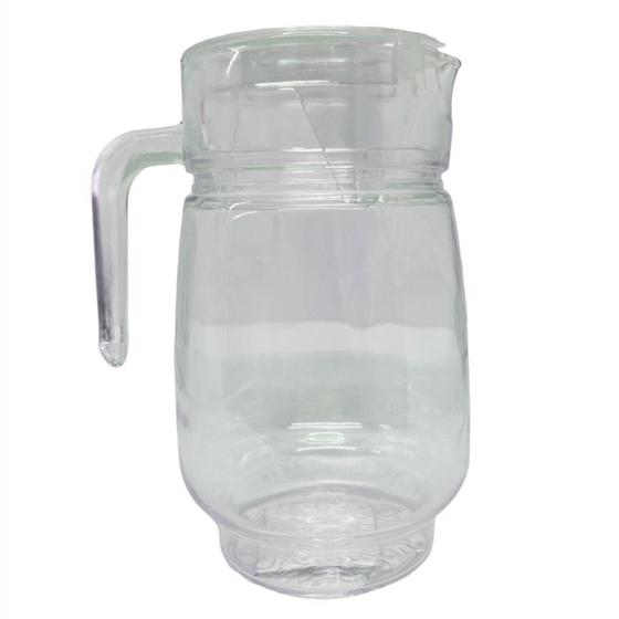 Imagem de Kit 2 Jarra de Vidro com Tampa Suco Água Vinho 1,6 Litros