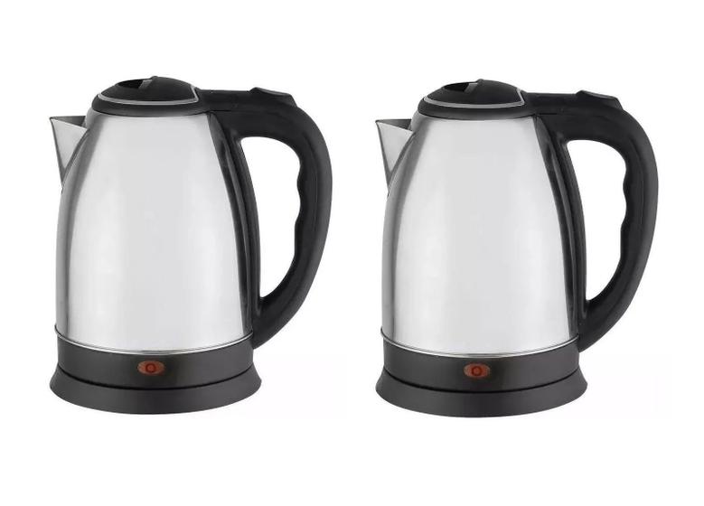 Kit 2 Jarra Elétrica Inox Premium 1.8L 220 Volts Preto Menor preço em Kit 2 Jarra Elétrica Inox Premium 1.8L 220 Volts Preto