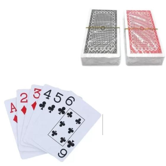 Imagem de Kit 2 Jogos de Cartas Baralho Poquer 108 Cartas