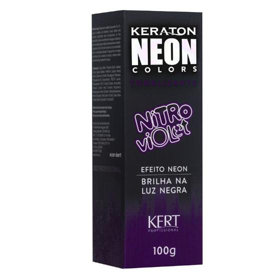 Imagem de Kit 2 Keraton NEON COLORS Nitro Violet 100g