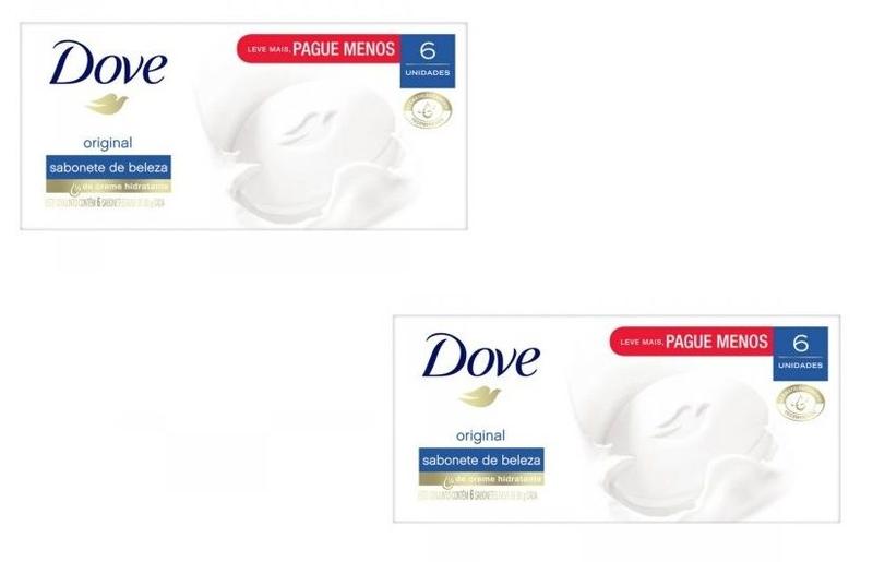 Imagem de Kit 2 Kit Sabonete Dove Original 6Uni - Unilever