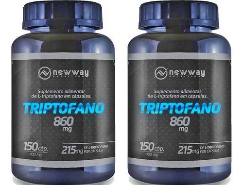 Imagem de Kit 2 L-Triptofano 150 Capsulas 860mg