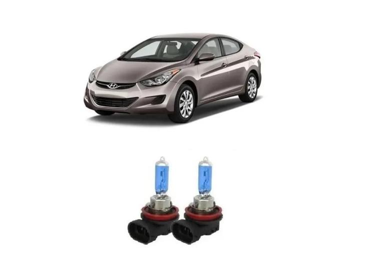 Imagem de Kit 2 Lampadas Brancas Farol De Milha H8 Hyundai Elantra