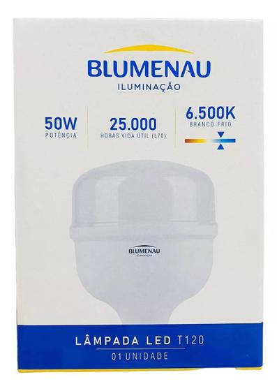 Imagem de Kit 2 Lâmpadas Bulbo LED 50w 6500k Branco Frio Alta Potência  - Blumenau