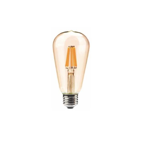 Imagem de Kit 2 Lâmpadas Led Filamento 4W ST64 Vintage Retro Luz Âmbar