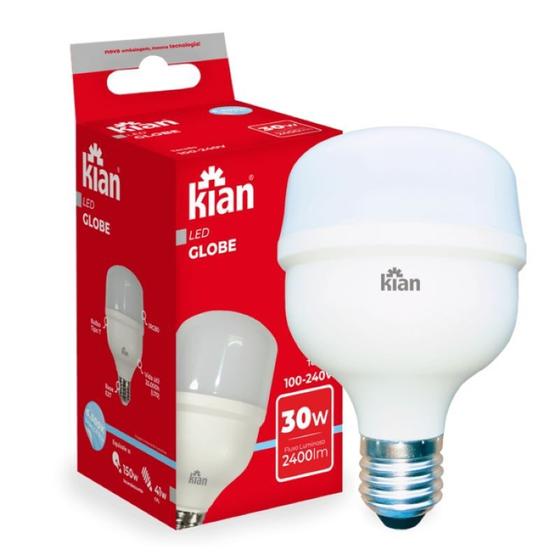 Imagem de Kit 2 Lâmpadas Led Globe 30W Branca Fria E27 Bivolt