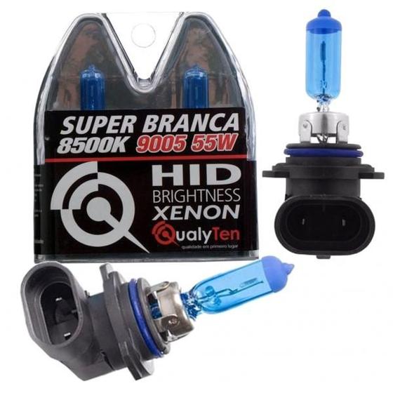 Imagem de Kit 2 lampadas super branca hb3 /9005 55w 8500k