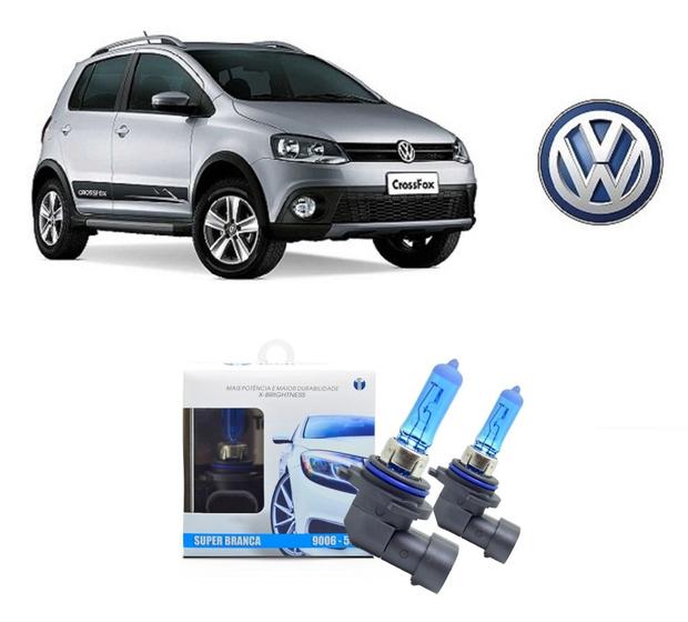 Imagem de Kit 2 Lampadas Super Brancas para Farol De Milha  HB4 para Volkswagen Crossfox ano 2010 em Diante
