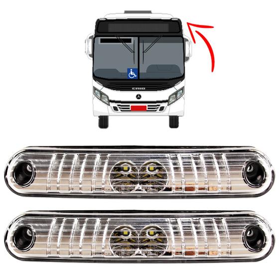Imagem de KIT 2 Lanterna Vigia Teto Busscar Caio Apache Vip 24volts CR