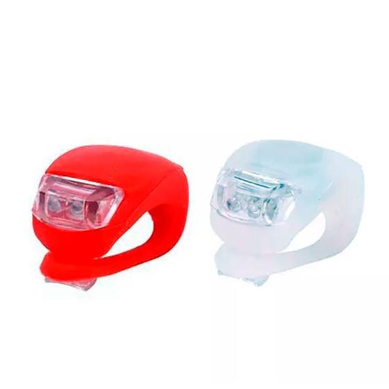 Imagem de Kit 2 Lanternas Lâmpada de Alerta LED Sinalizadora para Bicicleta
