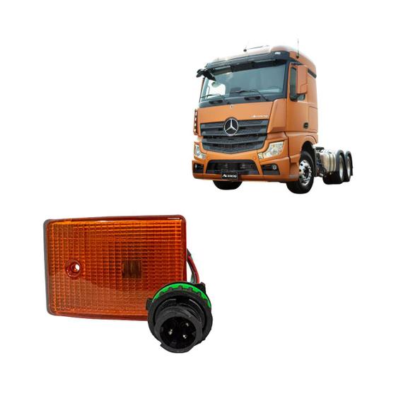 Imagem de Kit 2 Lanternas Seta Mercedes Actros Dir. (Lateral) Com Soquete 941.820.0921