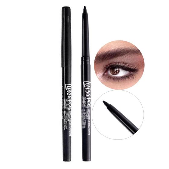 Imagem de Kit 2 Lápis Lapiseira para Olhos Retrátil Kajal Luisance 365 À Prova DAgua Preto