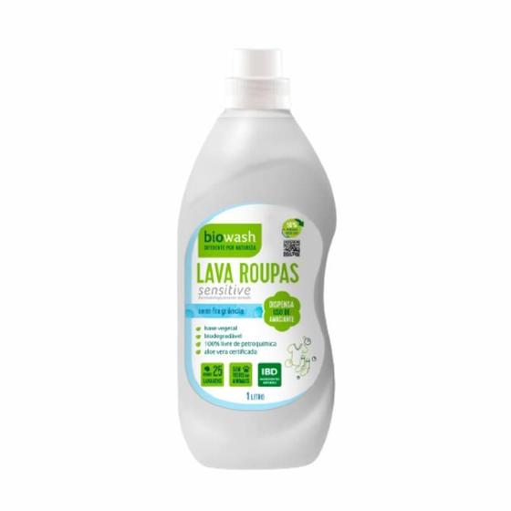 Imagem de Kit 2 Lava Roupas Sensitive Biodegradável Biowash 1L