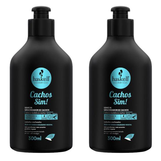 Imagem de kit 2 Leave in Haskell Cachos Sim Definição e Nutrição 300 ML