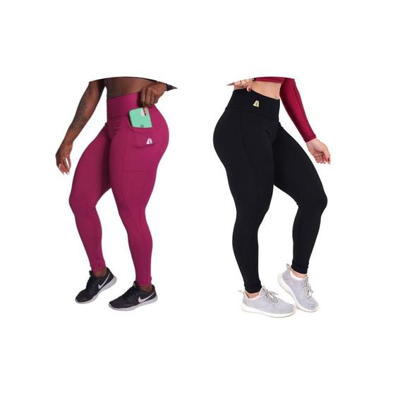 Imagem de Kit 2 Leggings Fitness Insanity (Básica + Effort)