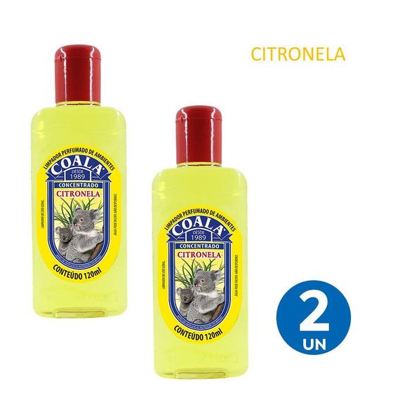 Imagem de Kit 2 Limpador Concentrado Perfumado de Ambientes Citronela Coala 120ml