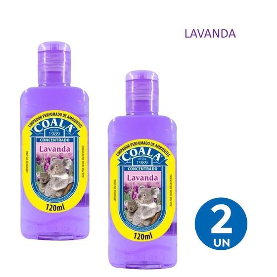 Imagem de Kit 2 Limpador Concentrado Perfumado de Ambientes Lavanda Coala 120ml