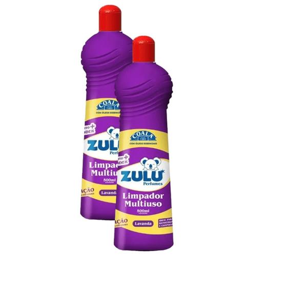 Imagem de Kit 2 Limpador Multiuso Com Óleos Essenciais 500ml Zulu