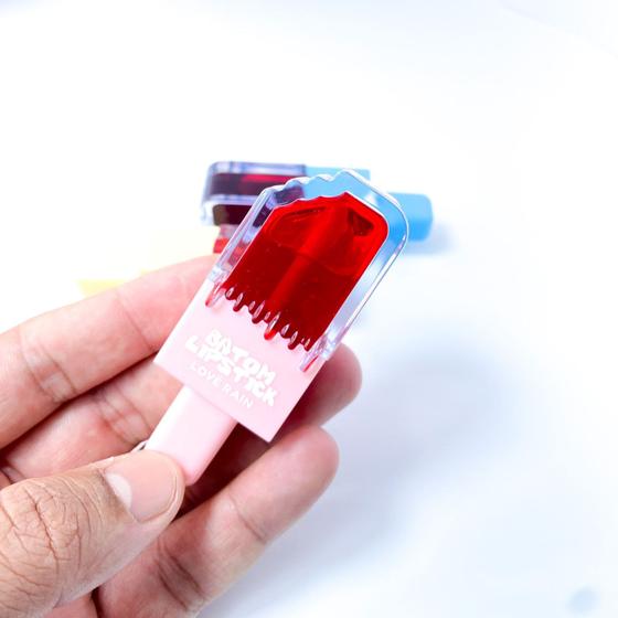 Imagem de Kit 2 lip tint picolé pigmentado lipstick alta duração elegante