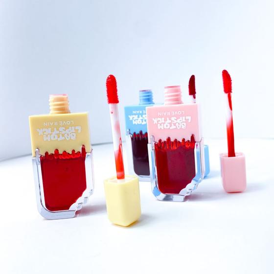 Imagem de Kit 2 lip tint picolé pigmentado lipstick alta duração intenso