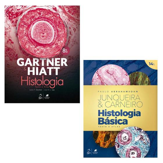 Imagem de Kit 2 livro texto e atlas: gartner & hiatt - histologia + histologia básica