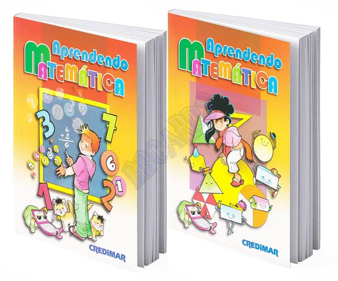 Imagem de Kit 2 Livros Aprendendo Matemática com Cd Rom Obra Para Crianças - Rideel  Bicho Esperto
