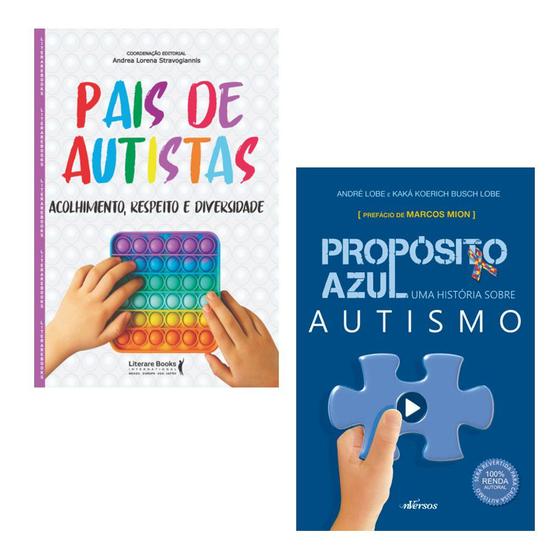 Imagem de Kit 2 livros autismo: propósito azul + pais de autistas - Kit de Livros