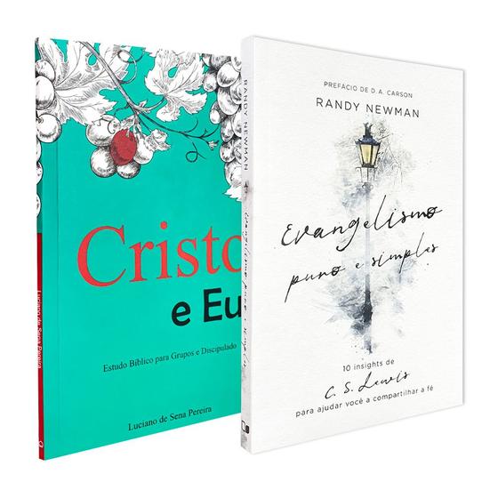 Imagem de Kit 2 Livros  Cristo e Eu - Discipulado + Evangelismo Puro e Simples  Randy Newman