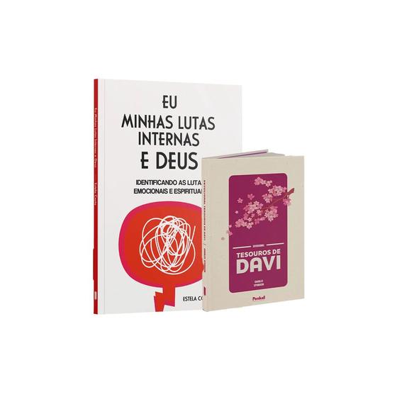 Imagem de Kit 2 Livros - Devocional com Deus Paí - Eu, Minhas Lutas Internas e Deus + Tesouros De Davi  Sakura