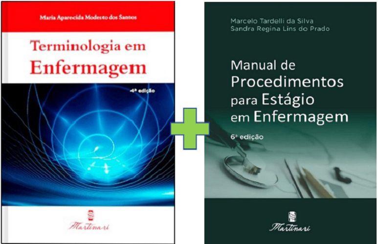 Imagem de Kit 2 Livros Ed. Martinari  Terminologia em Enfermagem + Manual de Estágio