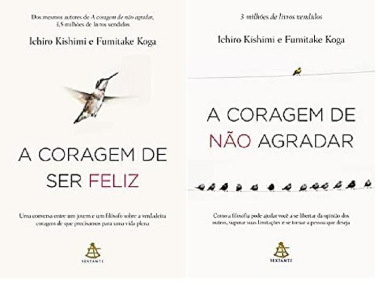 Imagem de KIT 2 LIVROS FUMITAKE KOGA  A coragem de ser feliz + A coragem de não agradar - Sextante