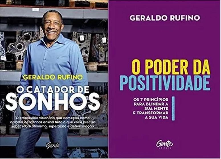 Imagem de Kit 2 Livros Geraldo Rufino Catador De Sonhos Poder Positividade