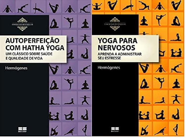 Imagem de KIT 2 LIVROS HERMOGENES Autoperfeição com Hatha Yoga + Yoga para nervosos