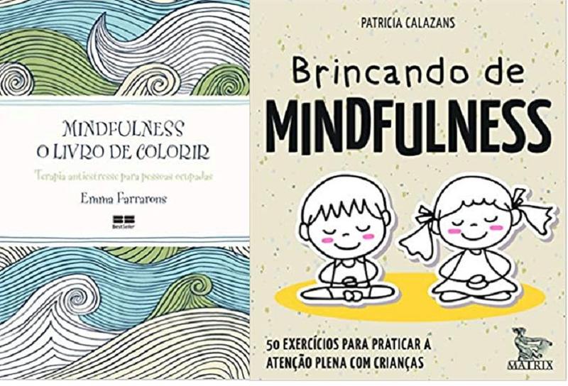 Imagem de KIT 2 LIVROS Mindfulness: O livro de colorir + Brincando de mindfulness 50 exercícios para praticar a atenção plena