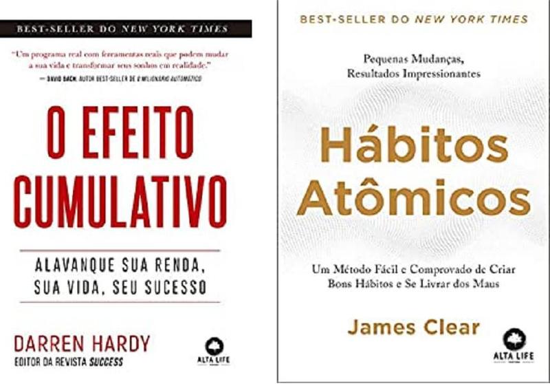 Imagem de kit 2 LIVROS O efeito cumulativo + Hábitos Atômicos