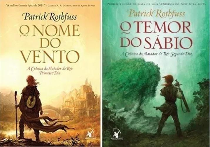 Imagem de KIT 2 LIVROS Patrick Rothfuss  O Nome Do Vento + Temor Do Sábio