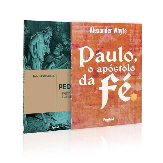 Imagem de Kit 2 Livros  Série Heróis da Fé  Pedro + Paulo o Apóstolo da Fé  O Maior Líder do Cristianismo  Apóstolos de Cristo