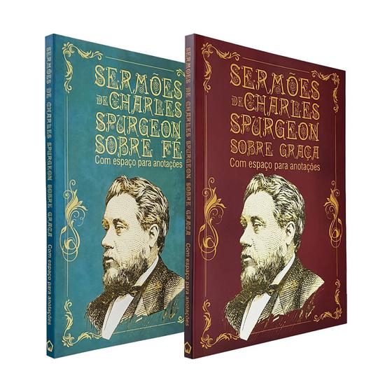 Imagem de Kit 2 Livros Sermões de Charles Spurgeon sobre Graça e Fé