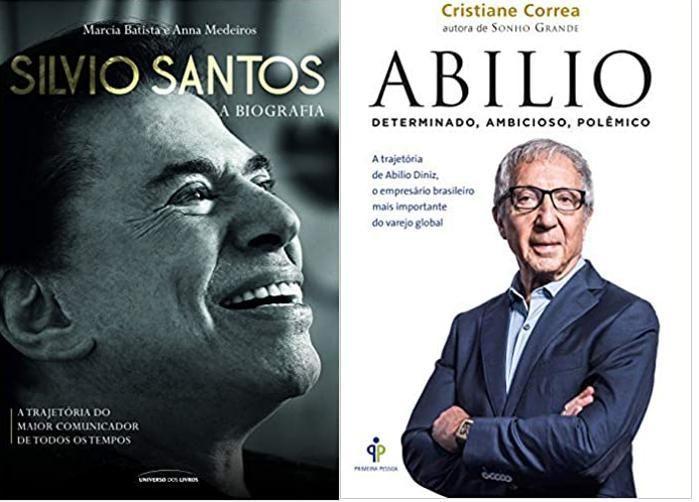 Imagem de Kit 2 Livros Silvio Santos A Biografia + Abilio - Primeira Pessoa