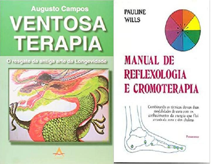 Imagem de KIT 2 LIVROS VENTOSA TERAPIA + Manual de Reflexologia e Cromoterapia